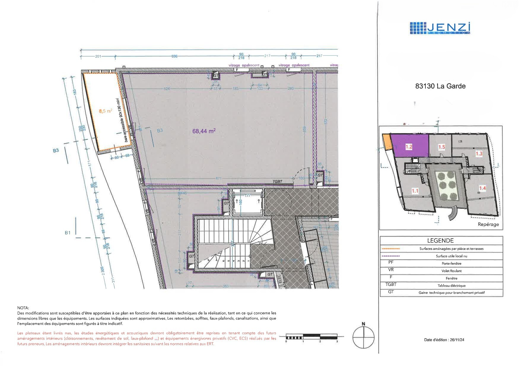 Local professionnel 68m² - LA GARDE
