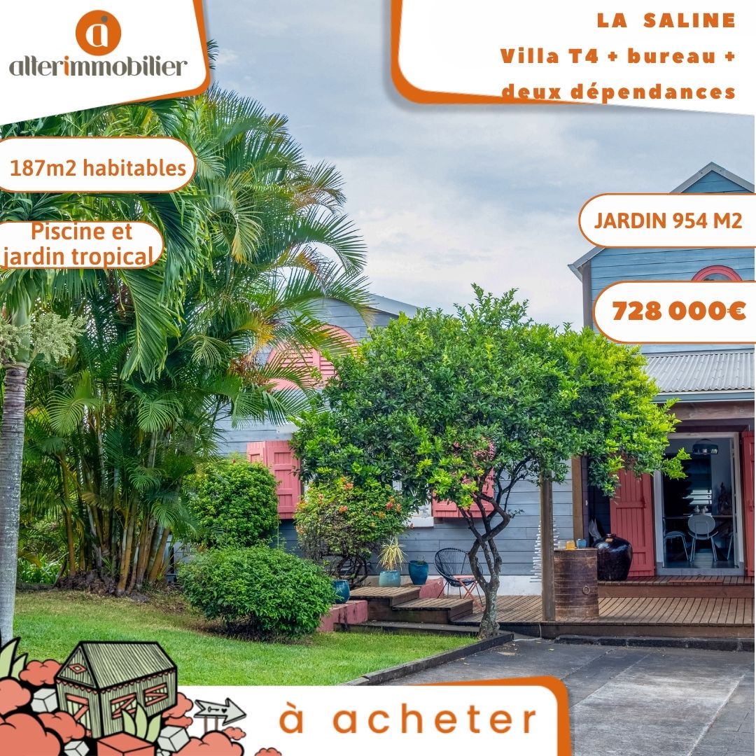 A VENDRE – VILLA F6  – SALINE LES HAUTS