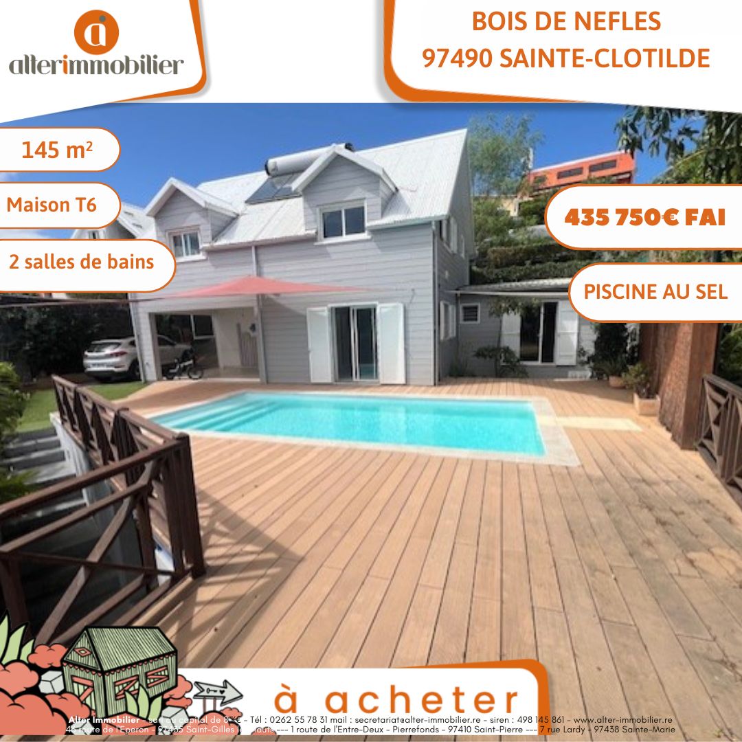 Maison T6 Bois de Nèfles Sainte Clotilde Maison T6 Bois de Nèfles Sainte Clotilde