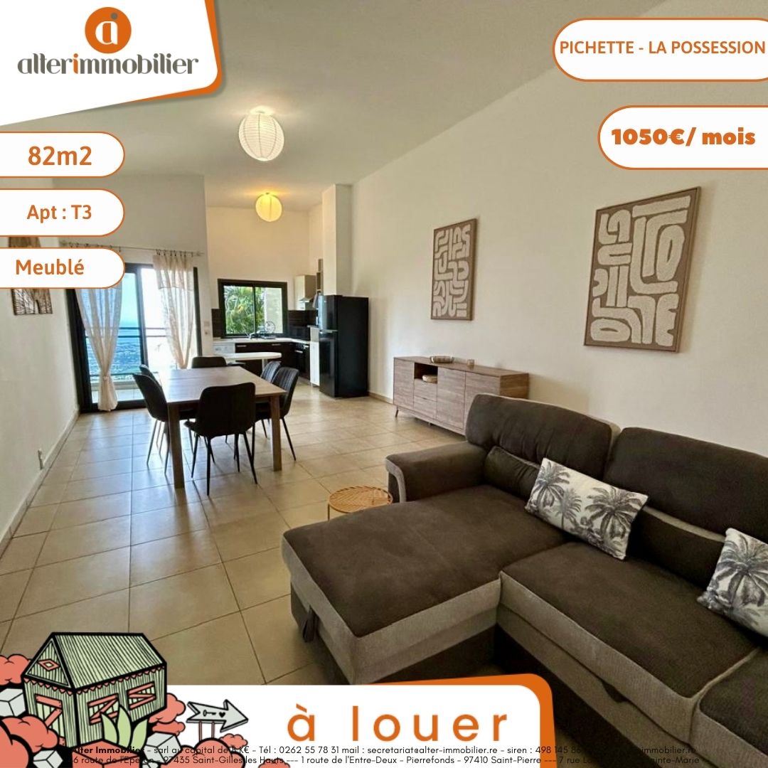 A LOUER – T3 MEUBLE – Pichette