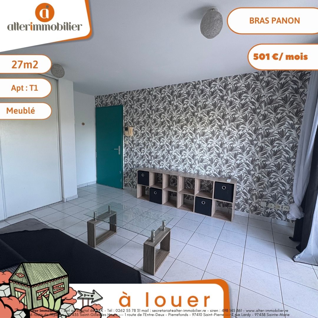 A LOUER – T1 MEUBLE – BRAS PANON
