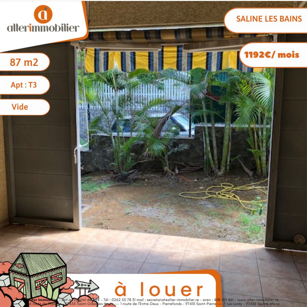 A LOUER – T3 TRIPLEX VIDE – SALINE LES BAINS