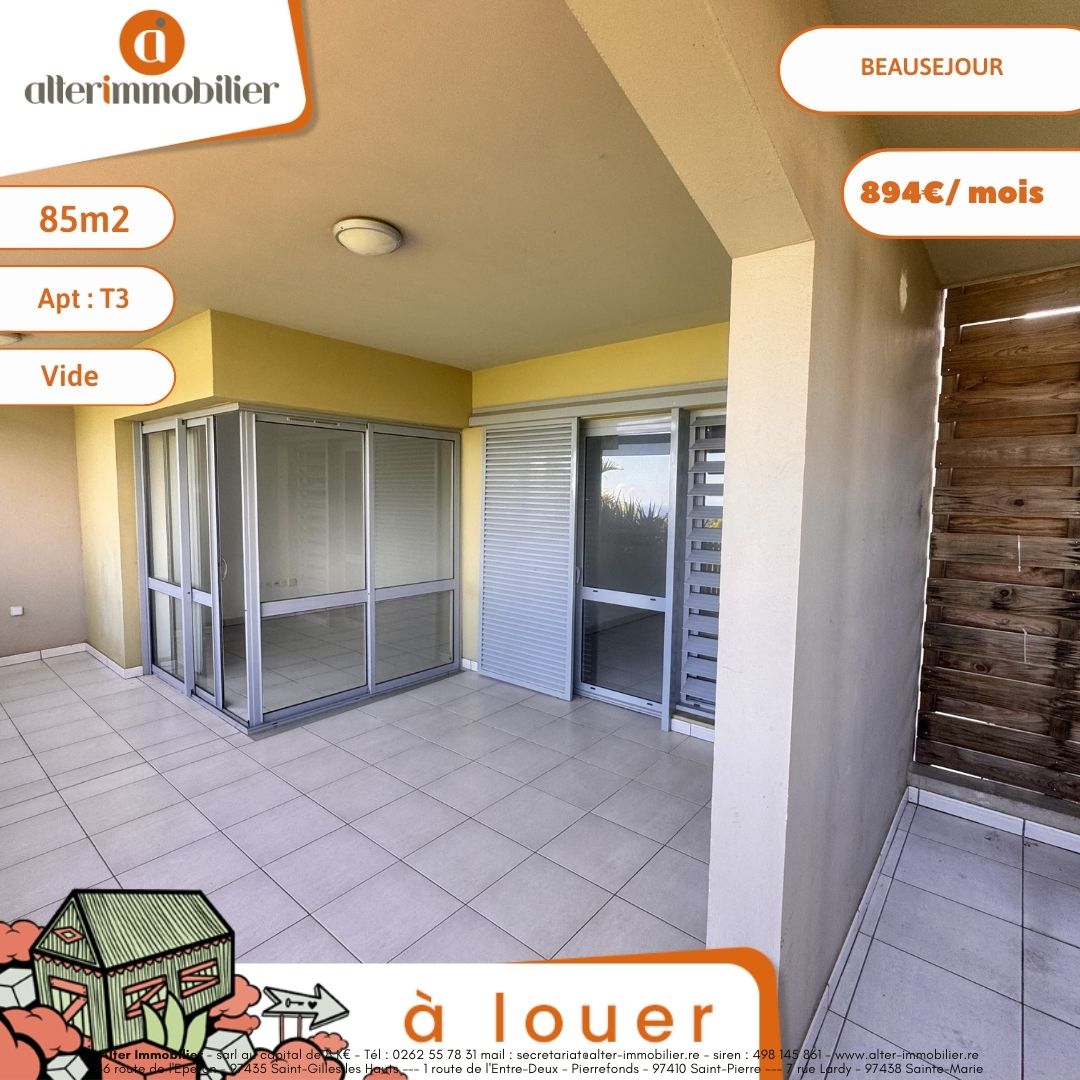 A LOUER – T3 VIDE – BEAUSEJOUR