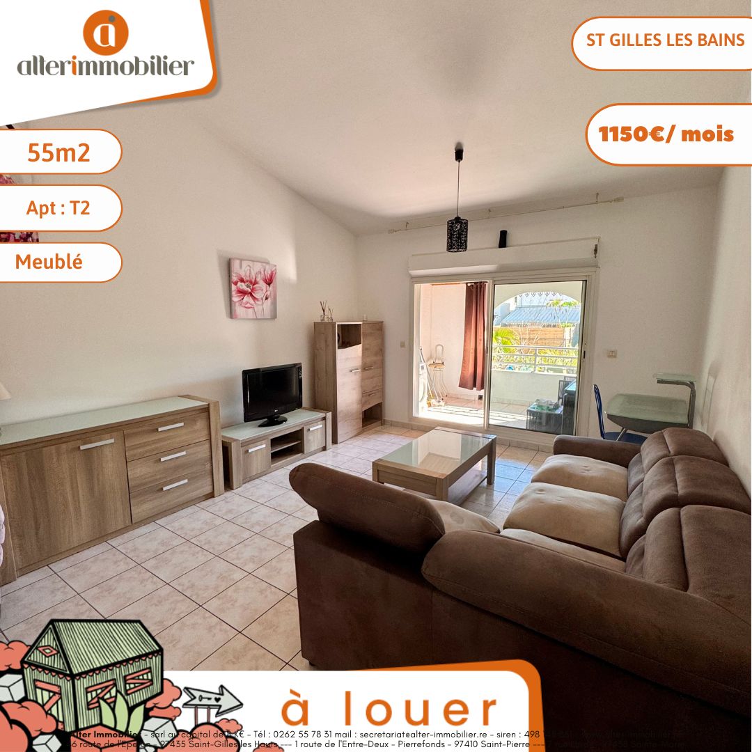 A LOUER – T2 MEUBLE – ST GILLES LES BAINS A LOUER – T2 MEUBLE – ST GILLES LES BAINS