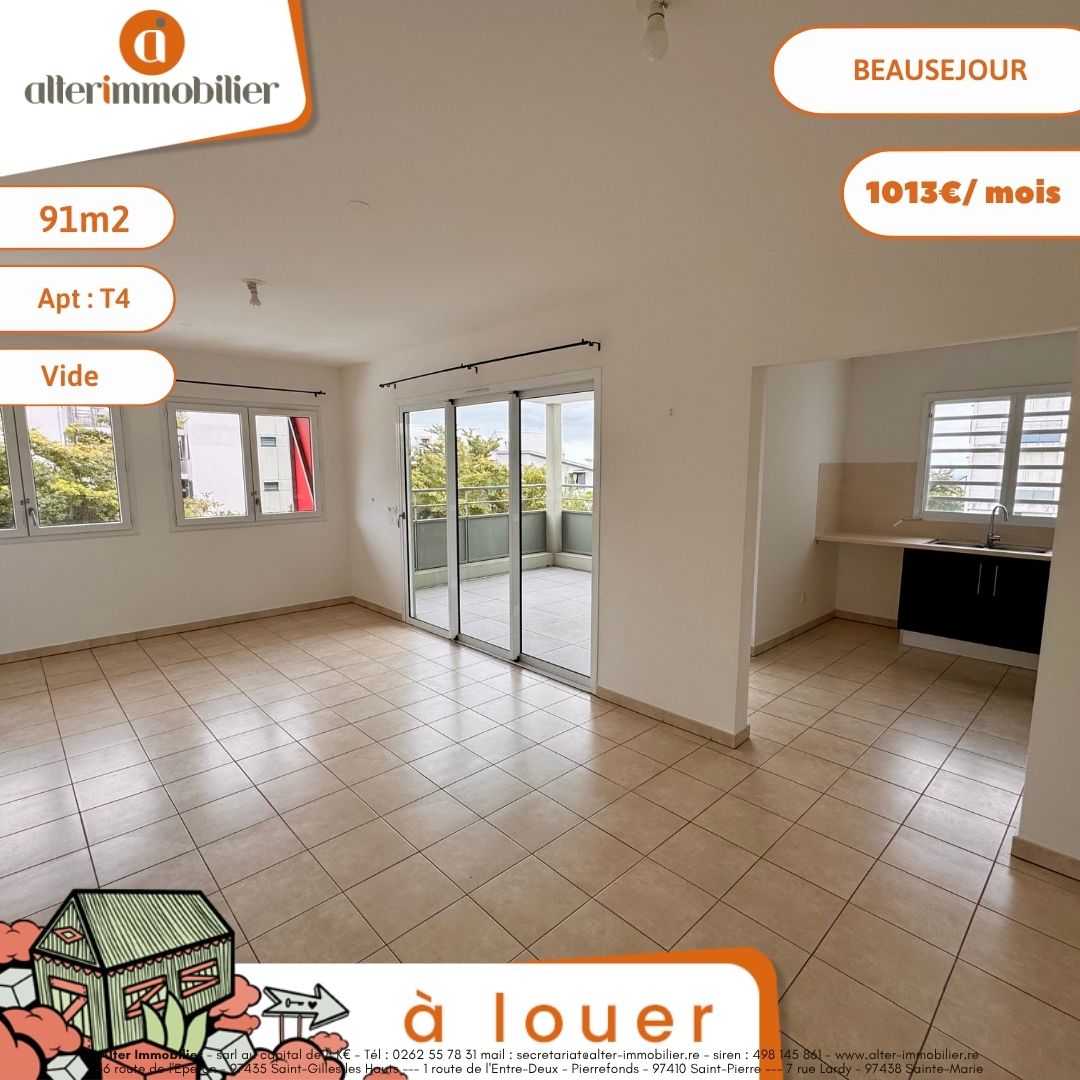 A LOUER – T4 VIDE – BEAUSEJOUR