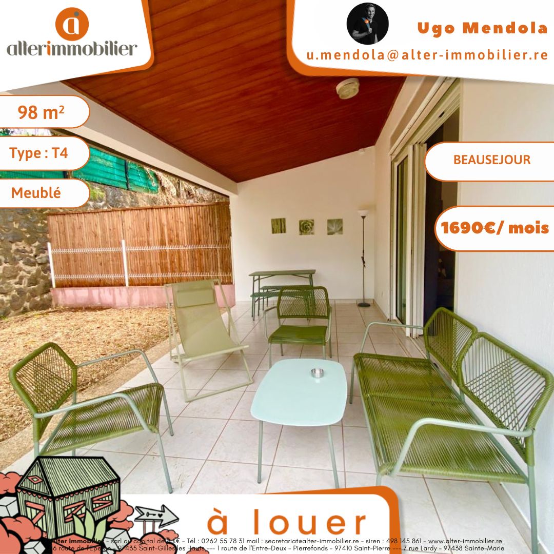 A LOUER – MAISON MEUBLEE T4 – BEAUSEJOUR