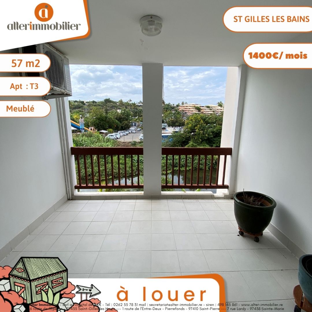 A LOUER – T3 MEUBLE – SAINT GILLES LES BAINS CENTRE VILLE A LOUER – T3 MEUBLE – SAINT GILLES LES BAINS CENTRE VILLE