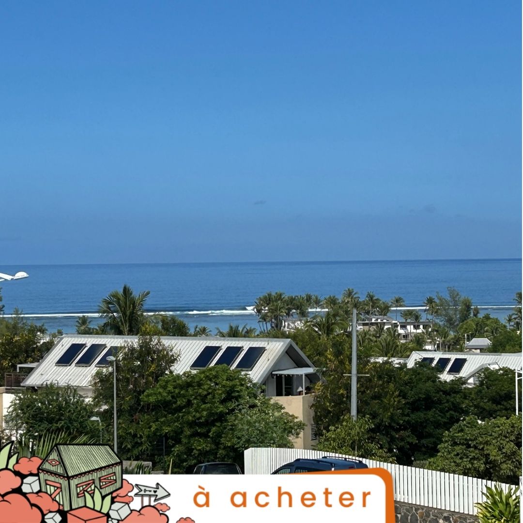 Appartement T3 duplex de 80,20 m2 utiles avec vue océan, 2 parkings