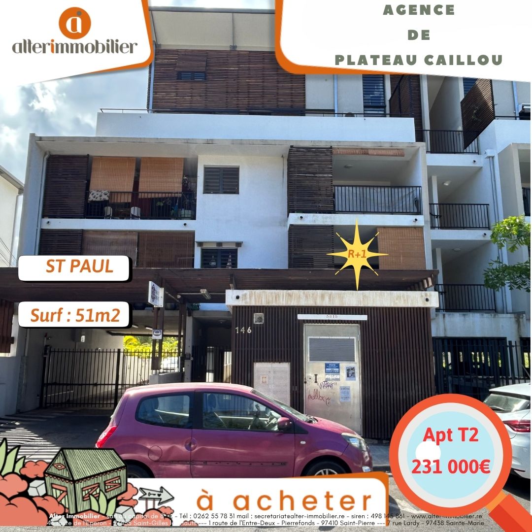 A VENDRE – T2 – ST PAUL CENTRE