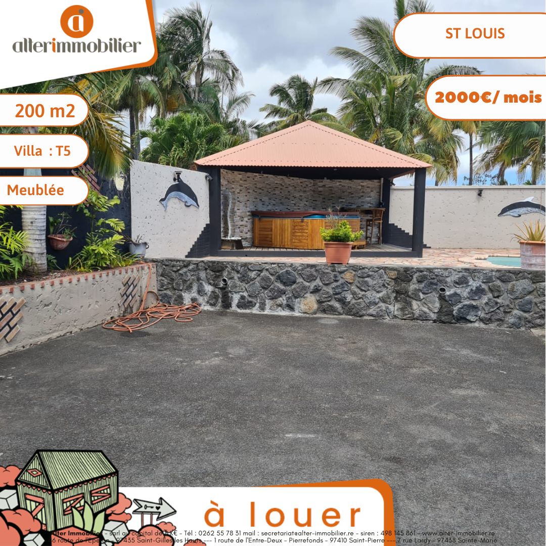 A LOUER – VILLA T5 MEUBLEE – ST LOUIS