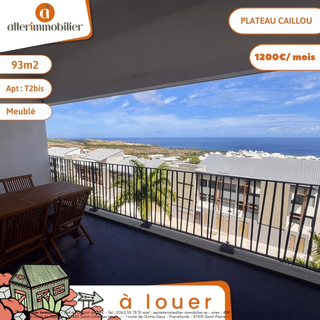 A LOUER –  T2bis MEUBLE – PLATEAU CAILLOU