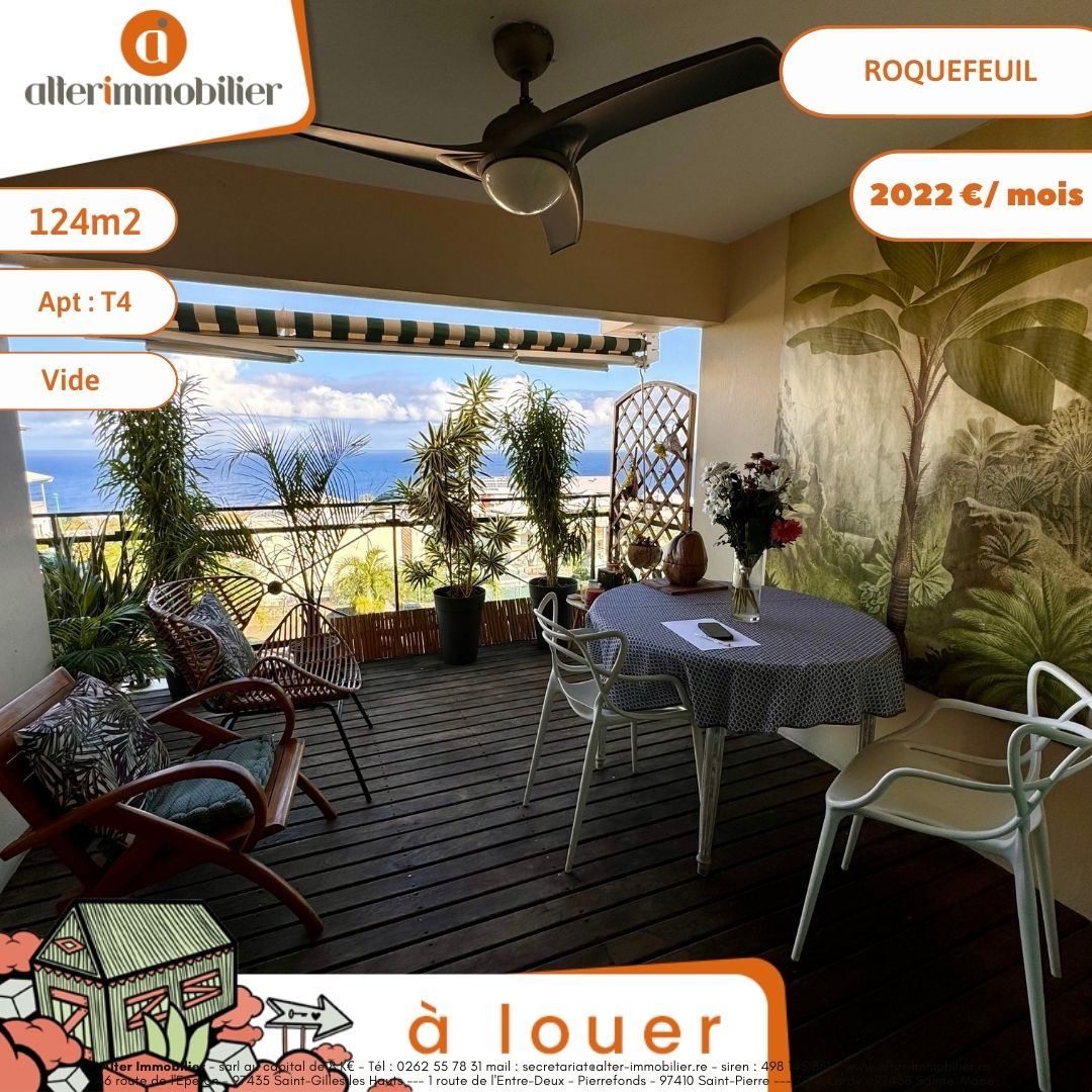 A LOUER – APT T4 VUE MER – ROQUEFEUIL – VIDE