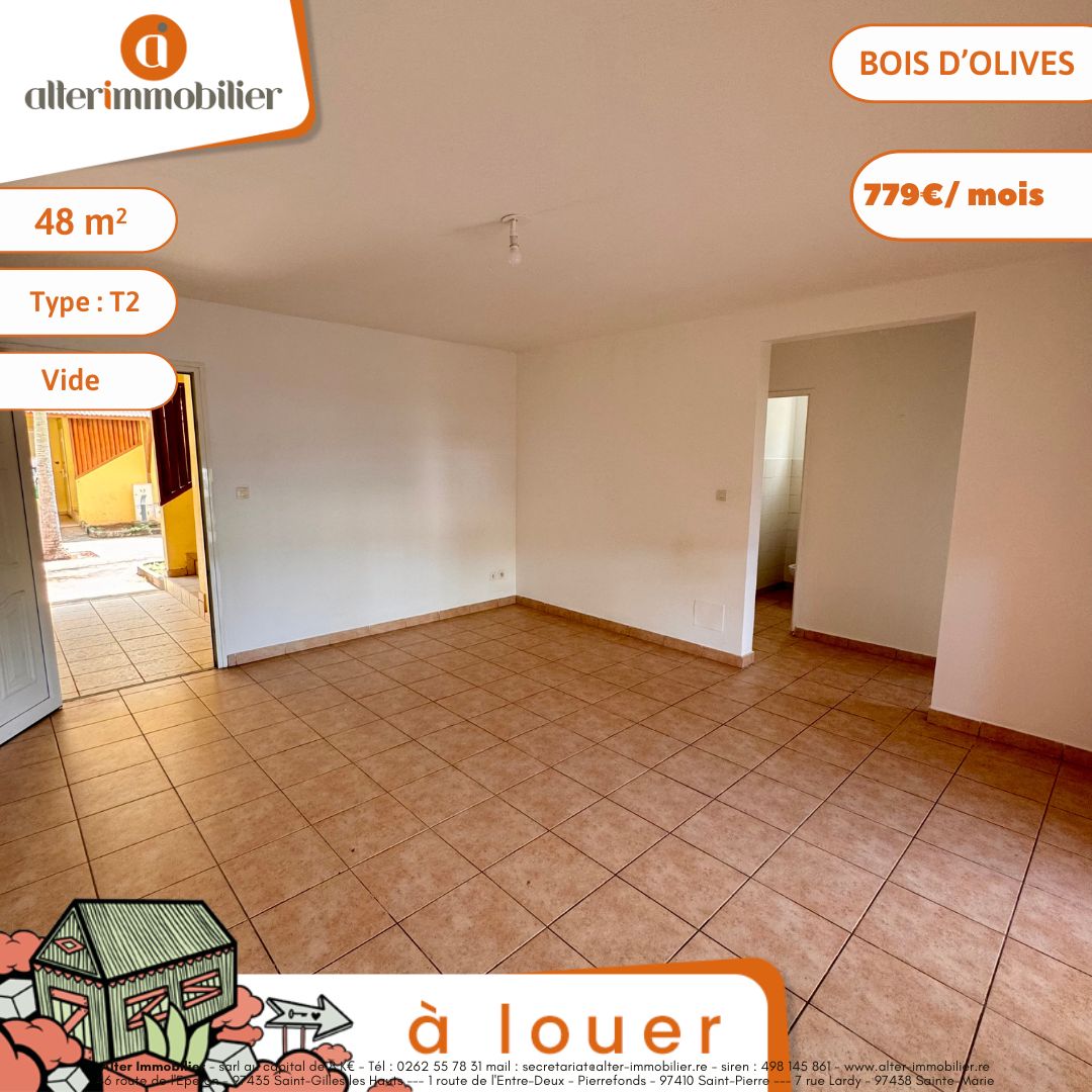 A LOUER – T2 VIDE – BOIS D’OLIVES A LOUER – T2 VIDE – BOIS D’OLIVES