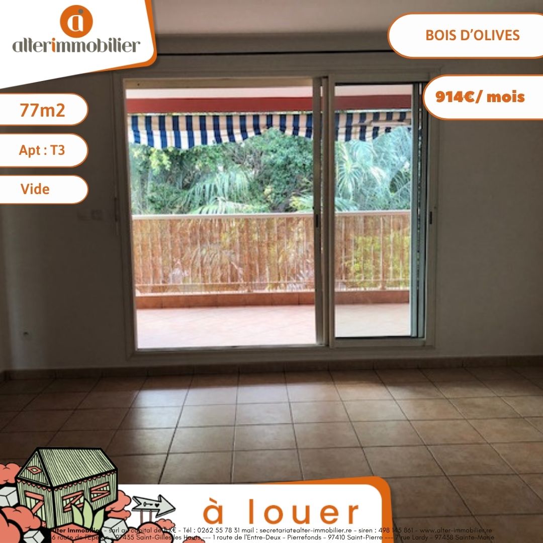 A LOUER – T3 – Bois d’Olives A LOUER – T3 – Bois d’Olives